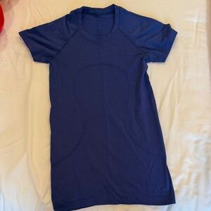 Lululemon dark blue short sleeve swiftly tech normal length
